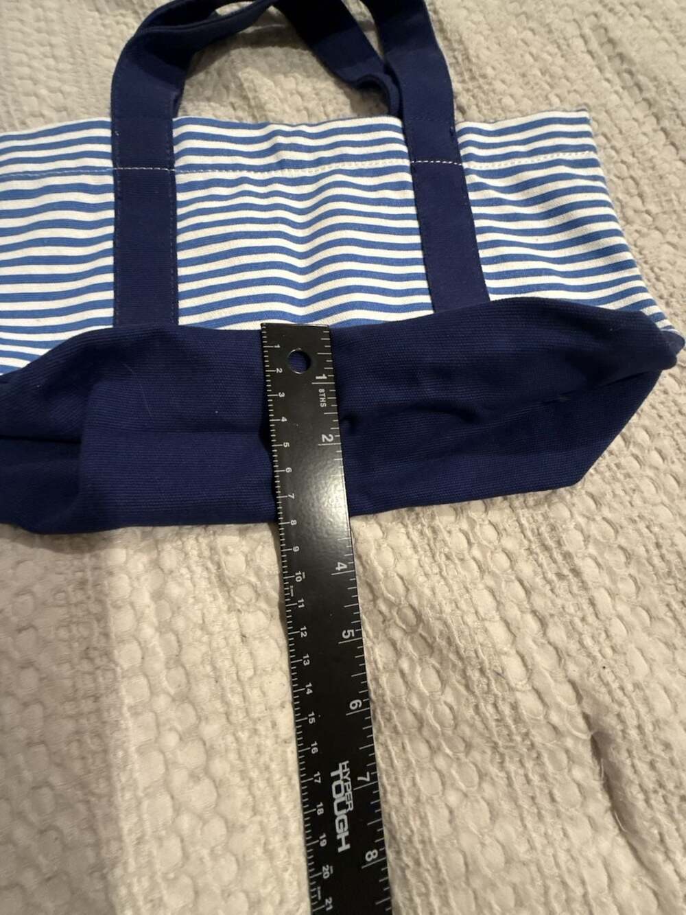 J.Crew Canvas Stripe Mini Tote Bag - Picture 6 of 8